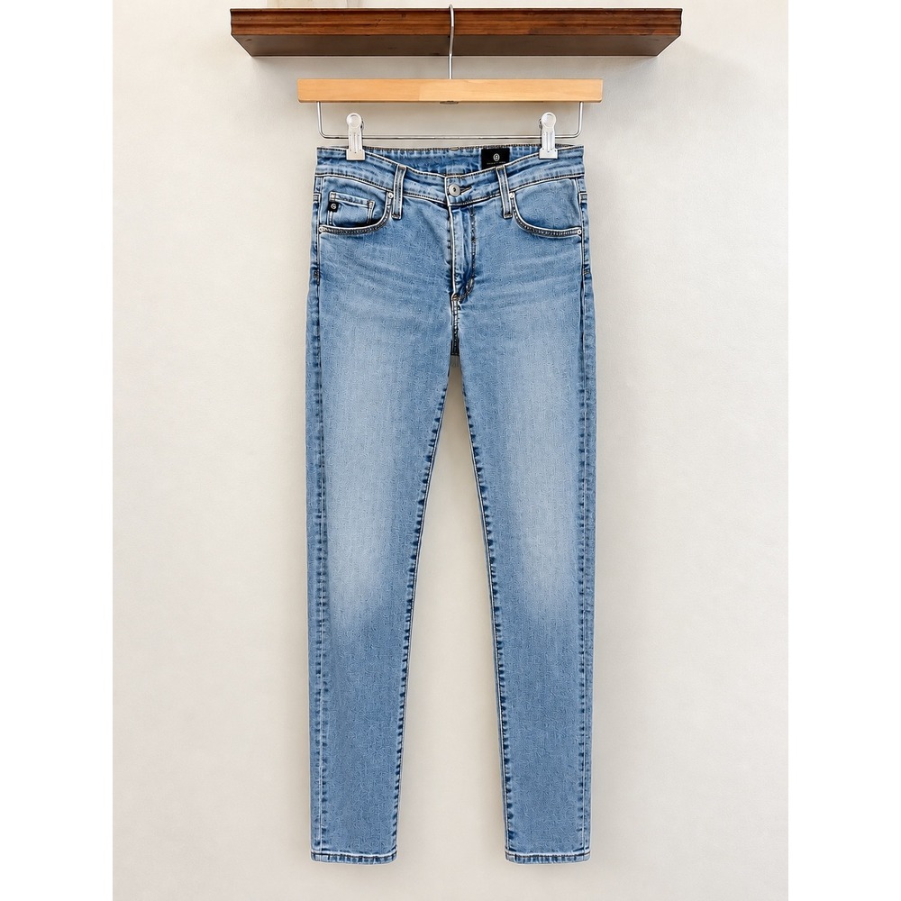AG Adriano Goldschmied Farrah Skinny Jeans Light Wash Blue High Rise 27R